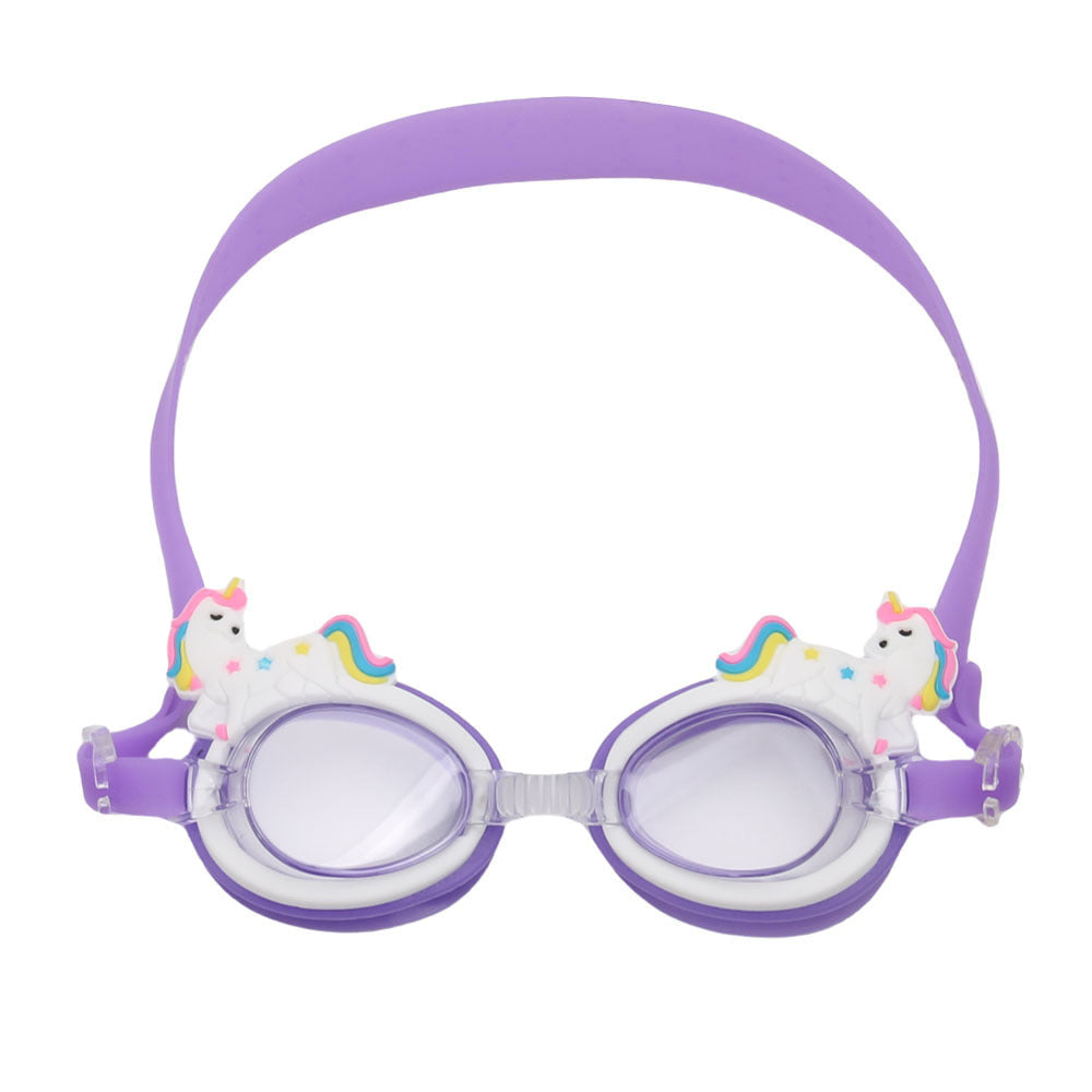 Factory direct selling hot children swimming goggles HD waterproof unicorn crab cartoon swimming goggles cute swimming glasses