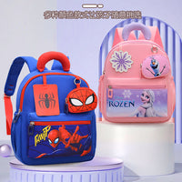 Kindergarten School Bag Cartoon Spider-Man Small and Medium Class Baby School Backpack Boys and Girls Travel Bag Children's Backpack