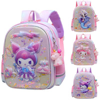 Cute Kuromi Kindergarten School Bag 4-6 Years Old Middle and Large Class Backpack Preschool Girls Children's Hard Shell Bag