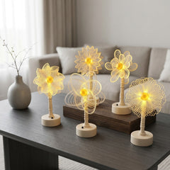 Led Light Luxury Simple Acrylic Creative Gift Atmosphere Lamp Table Lamp Girl's Room Bedroom Bedside Decoration Night Light
