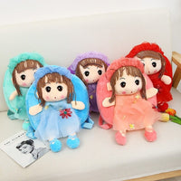 Kindergarten 0-6 Year Old Kidsren's School Bag for Girls, Flower Fairy Doll Backpack, Cute Kidsren's School Bag