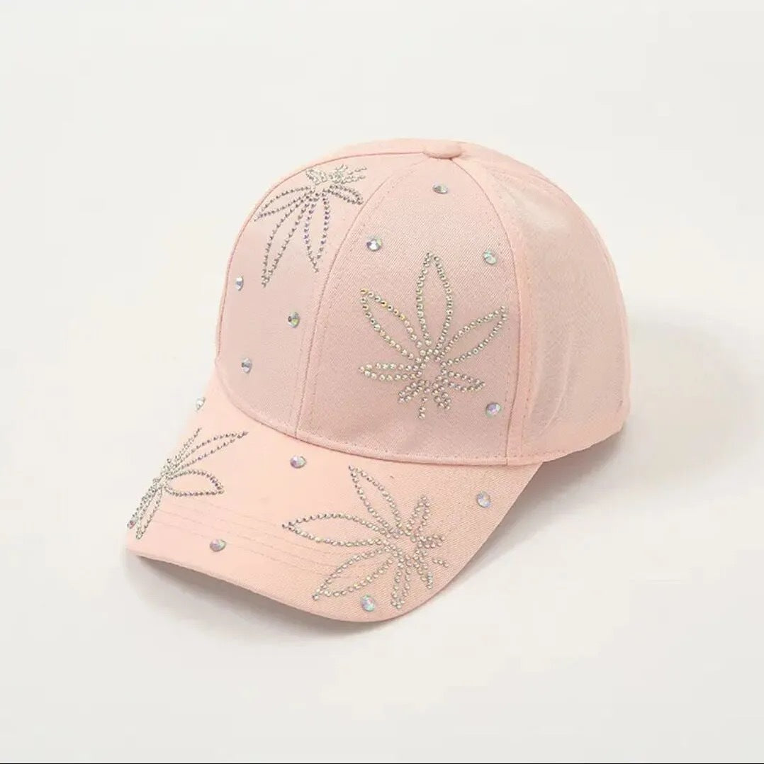 Cross-border Hat Women's New Sunscreen Sun Hat Trendy Baseball Cap Spring and Summer Fashion Sun Rhinestone Cap in stock