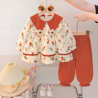Girls' Outfit Autumn 2026 New Style Children's Little Girl Spring and Autumn Fashionable Trendy Internet Celebrity Casual Two-Piece Set