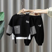Boys' Outfit Spring and Autumn 2026 New Stylish Fashion Clothes Trendy Baby Spring Internet Celebrity Trendy Sweatshirt