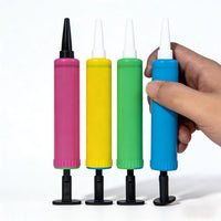 Small Mini Air Pump, New Hand-Push Plastic Eco-Friendly Ballon Inflator, Manual Inflator for Toy Balloons