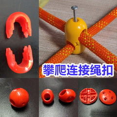 Plastic Climbing Net Clips, Cross Connectors for Climbing Nets—Kids Adventure Climbing Structure Accessories