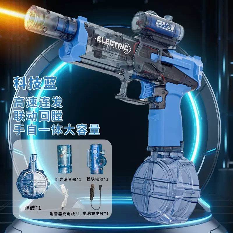 Cross-border electric M416 water gun continuous charging water spray water large capacity men and girls hand-held outdoor summer toys