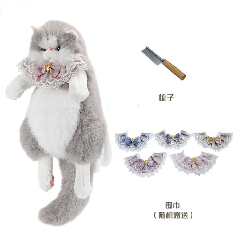 Cat Ragdoll Backpack Douyin Same Style Simulation Doll School Bag Cute Birthday Gift Doll Cat Backpack