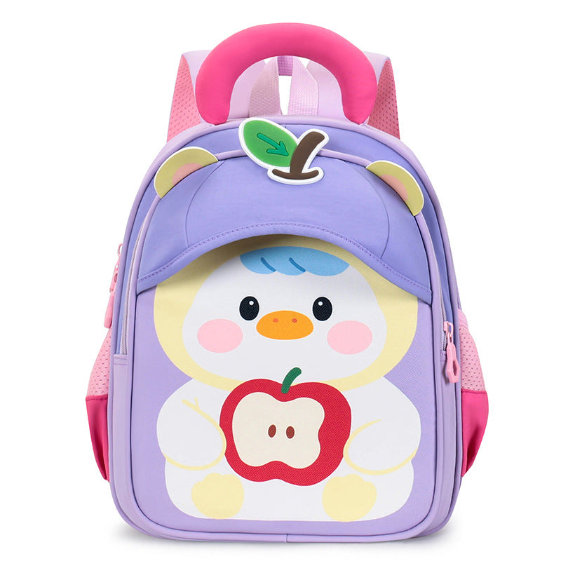 Children's Schoolbags with Cartoon Animals for 3-5 Year Old Babies, School Backpacks for Boys and Girls in Small and Medium Classes, Kindergarten Backpacks