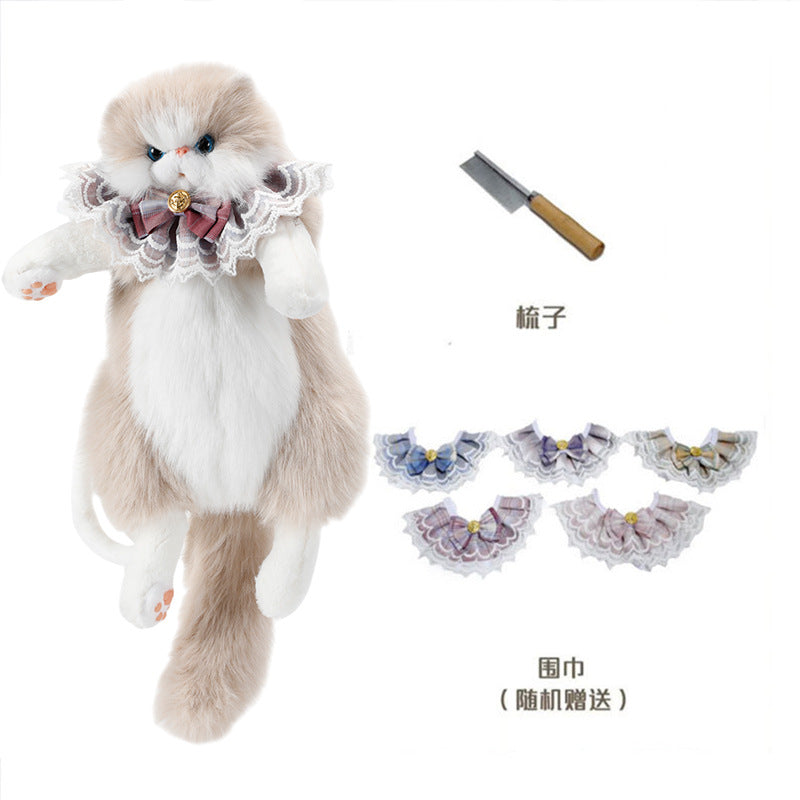 Cat Ragdoll Backpack Douyin Same Style Simulation Doll School Bag Cute Birthday Gift Doll Cat Backpack