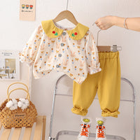 Baby Girl Autumn Korean Style Sweet Two-Piece Set 2026 New Model 2 Little Girl Spring and Autumn Outfit Children's Clothing