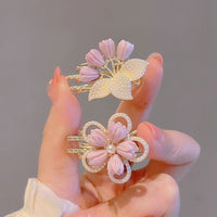 Exquisite Flower Pearl small size Side Clip Hairpin Women's Side Clip Bangs Clip Broken Hair Mori Style Sweet New Style Duckbill Clip