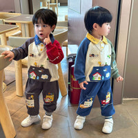 Children's Sweatshirt Set 2026 Autumn Season Small and Medium-Sized Children's Sweatshirt and Sweatpants Two-Piece Set in Stock Children's Sweatshirt Set