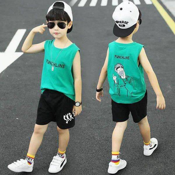 Boy Fashion Summer Dress Set Bangladesh | Original Imported Lightweight Kids Outfit Set - T-shirt Set - Baby's World