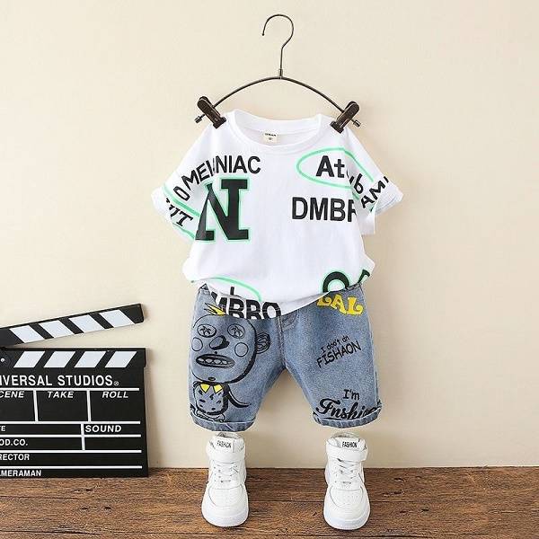 Boys Summer Clothes Handsome Children's Clothing Boys Suits - T-shirt Set - Baby's World