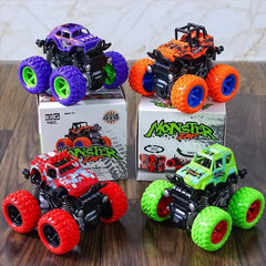 Friction Powered Monster Truck Toys - Push And Go Vehicles for Kids Best Christmas & Birthday Party Gift for Boys And Girls