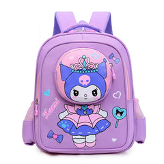 2024 New Sanrio Kuromi Cute Student School Bag Cartoon 3d Stereo Kindergarten Backpack Children's Travel Bag Gift