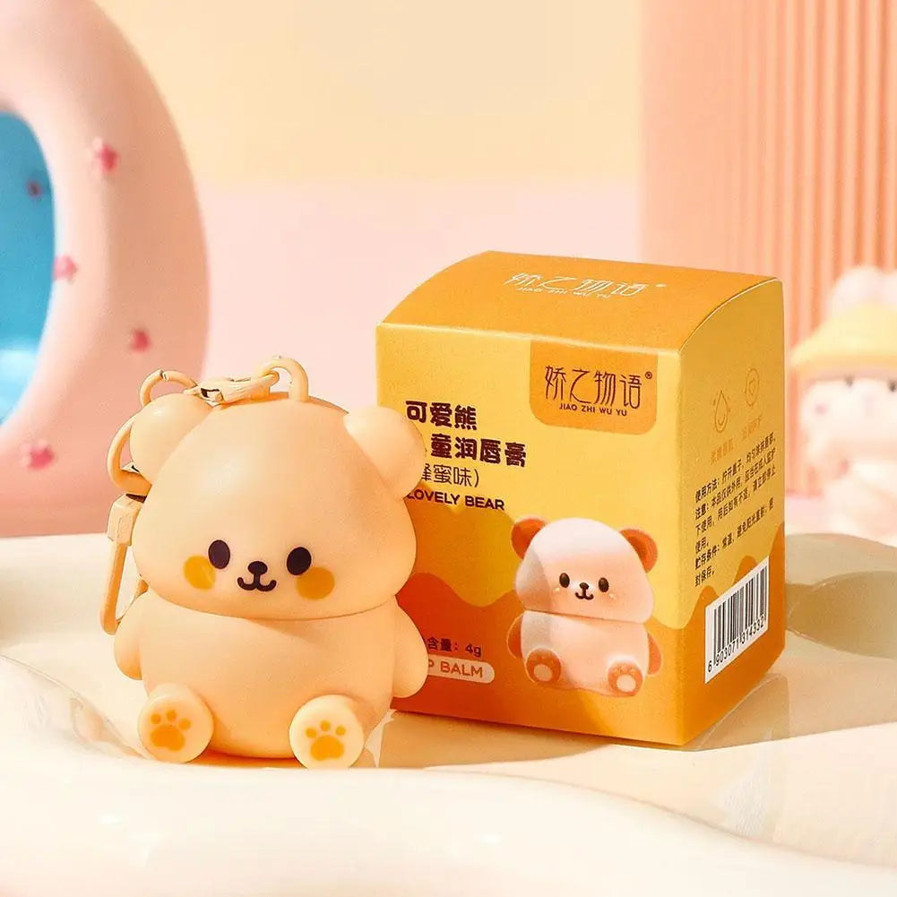 Children's Little Bear Lip Balm Moisturizing Anti-cracking Anti-peeling Baby Lip Balm Gentle Non Irritating Lip Skincare