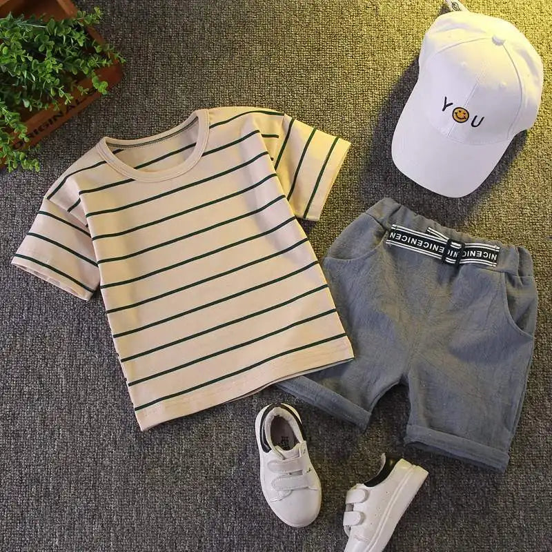 Baby Boys Summer Clothing Set – Cotton Casual Outfit - Boys Summer & Party Dresses - Baby's World (view 71)