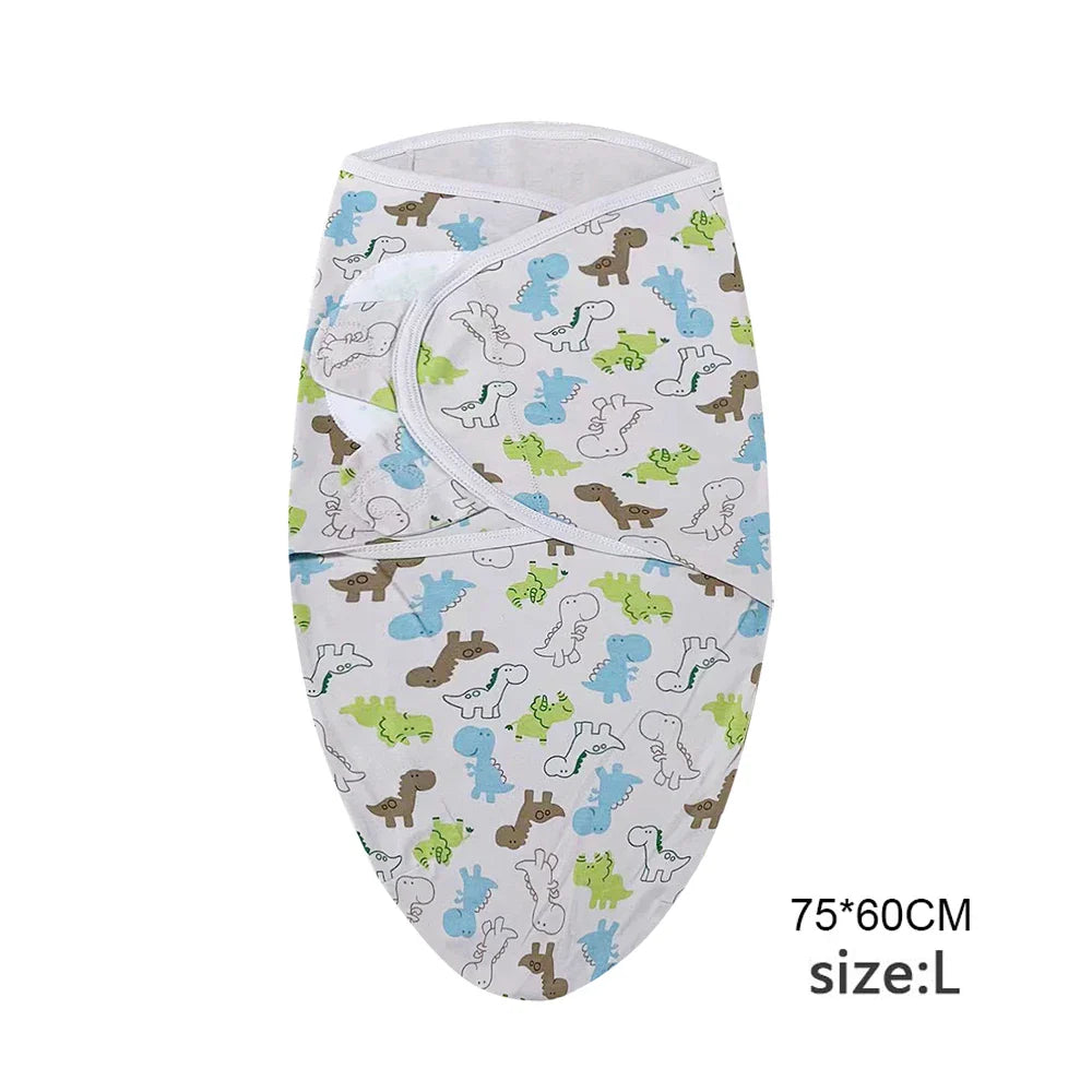 Pure cotton skin-friendly newborn baby wrap, easy to wear with, easy to change diapers, with a cap, give baby more protection