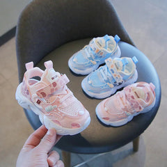 Breathable Kid Sneaker 2025Summer New Boy Walking Shoe Fashion Girl Sports Shoe Anti Slip Soft Sole Kid Shoe Zapatillas De Mujer