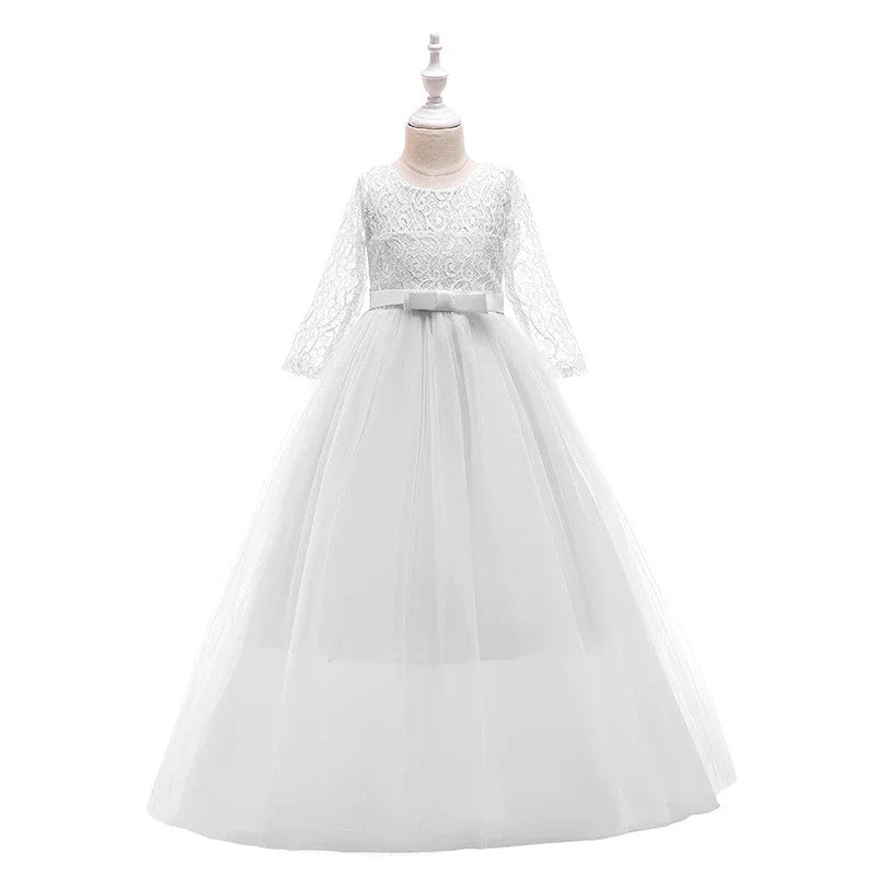 Baby Girl Princess Dress for Party Ball Gown Wedding White Dresses Kids Christmas Bridesmaid Costume Girl Birthday Party Dress