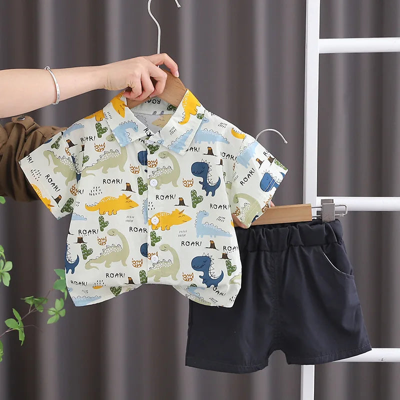 Baby Boys Summer Clothing Set – Cotton Casual Outfit - Boys Summer & Party Dresses - Baby's World (view 49)