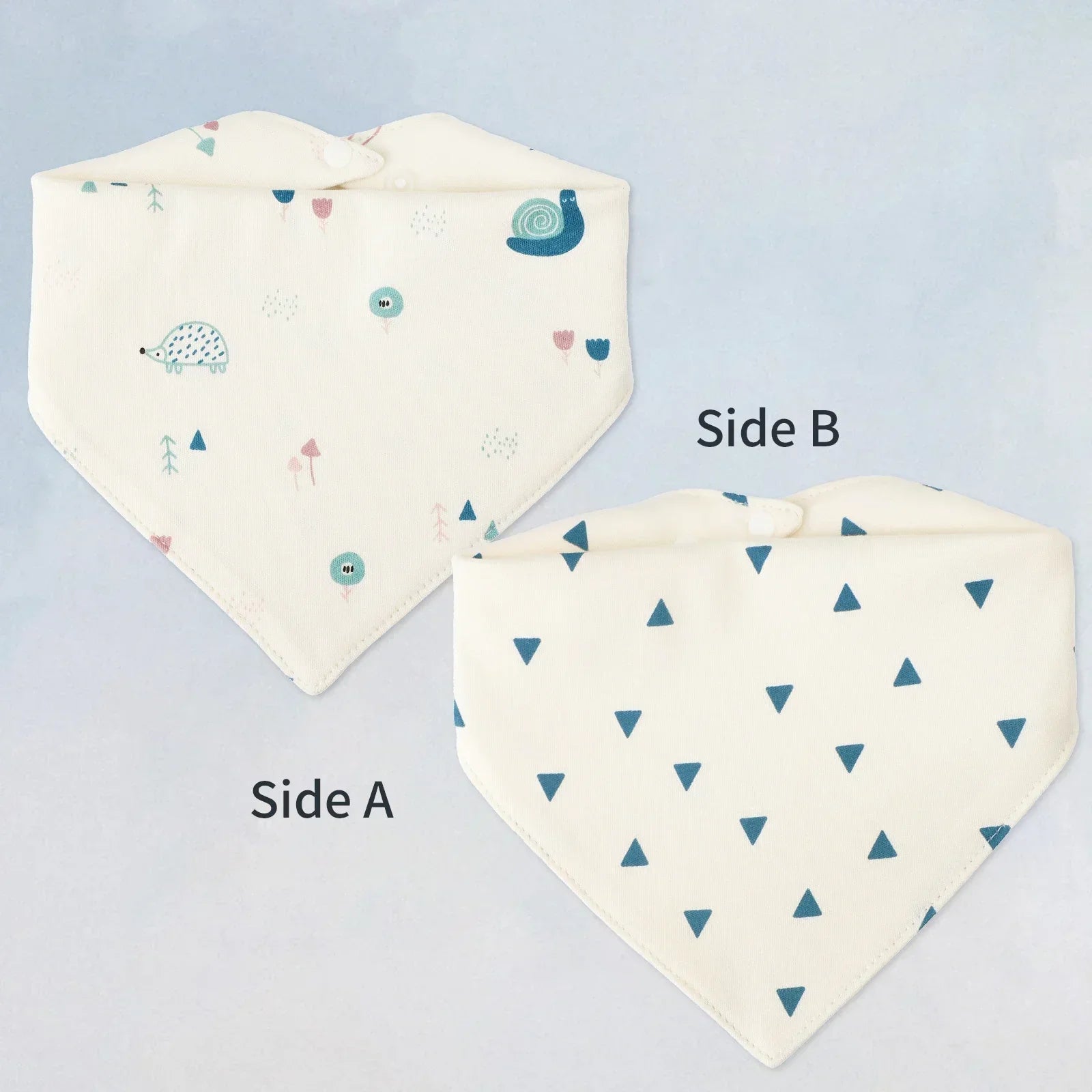 Baby Bib bib Bibs Skin-friendly Infant Soft Saliva Towel Triangular Type Kids Handkerchief 100% Cotton Double-sided Printed 3-8Y