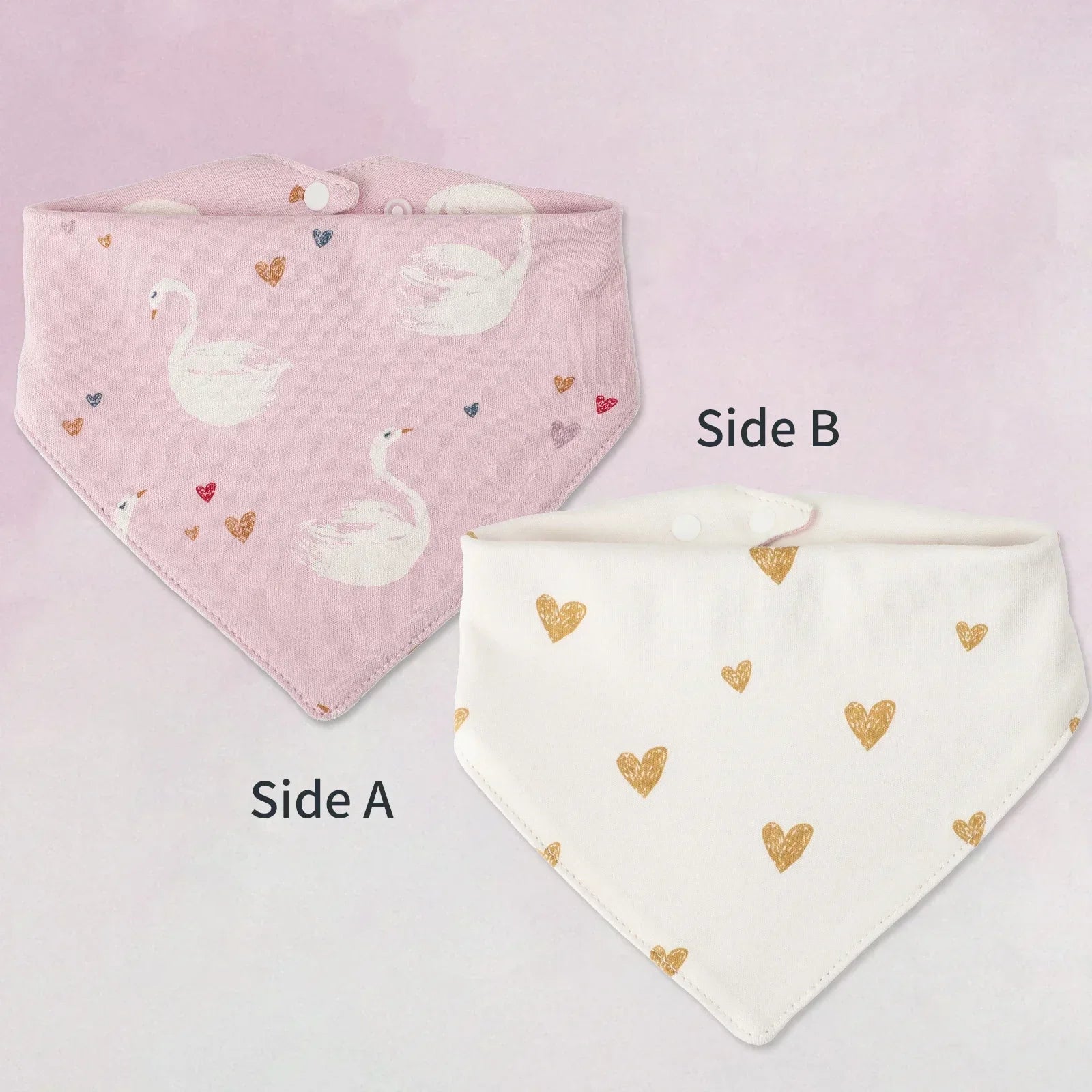 Baby Bib bib Bibs Skin-friendly Infant Soft Saliva Towel Triangular Type Kids Handkerchief 100% Cotton Double-sided Printed 3-8Y