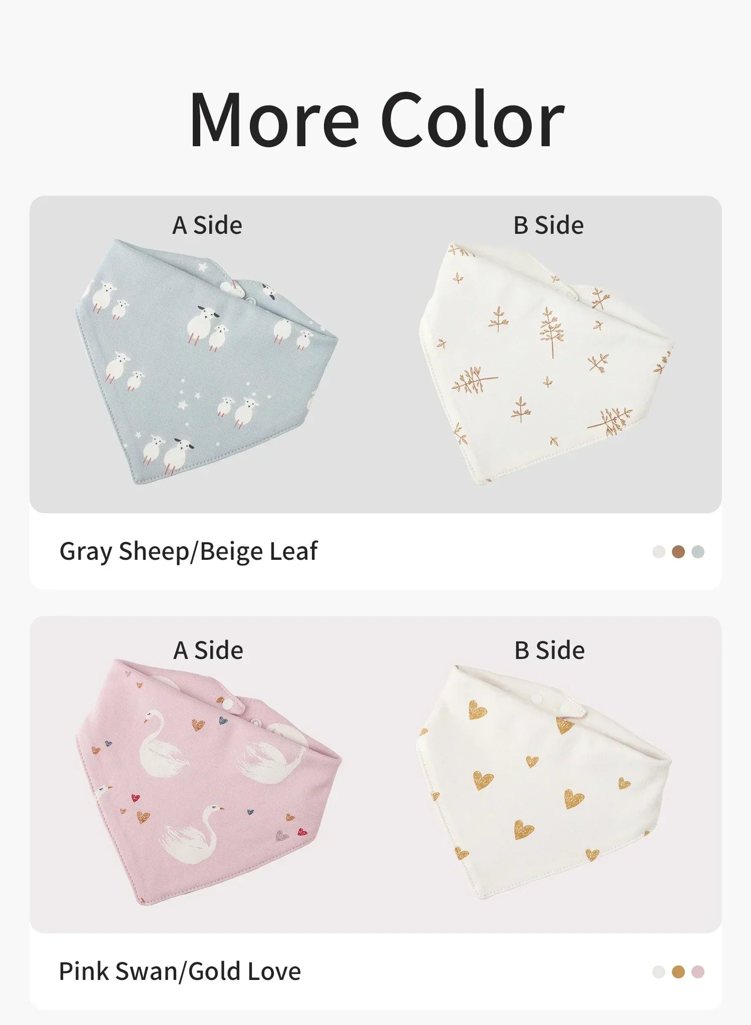Baby Bib bib Bibs Skin-friendly Infant Soft Saliva Towel Triangular Type Kids Handkerchief 100% Cotton Double-sided Printed 3-8Y