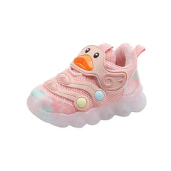 Кроссовки Cartoon Girl Shoe 2025autumn New Kid Luminous Shoe Cute Baby Shoe Soft Sole Boy Running Shoes Versatile Gril Sneakers