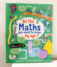 All the Maths you need to know by age 7 Children Educational English Picture Reading Book