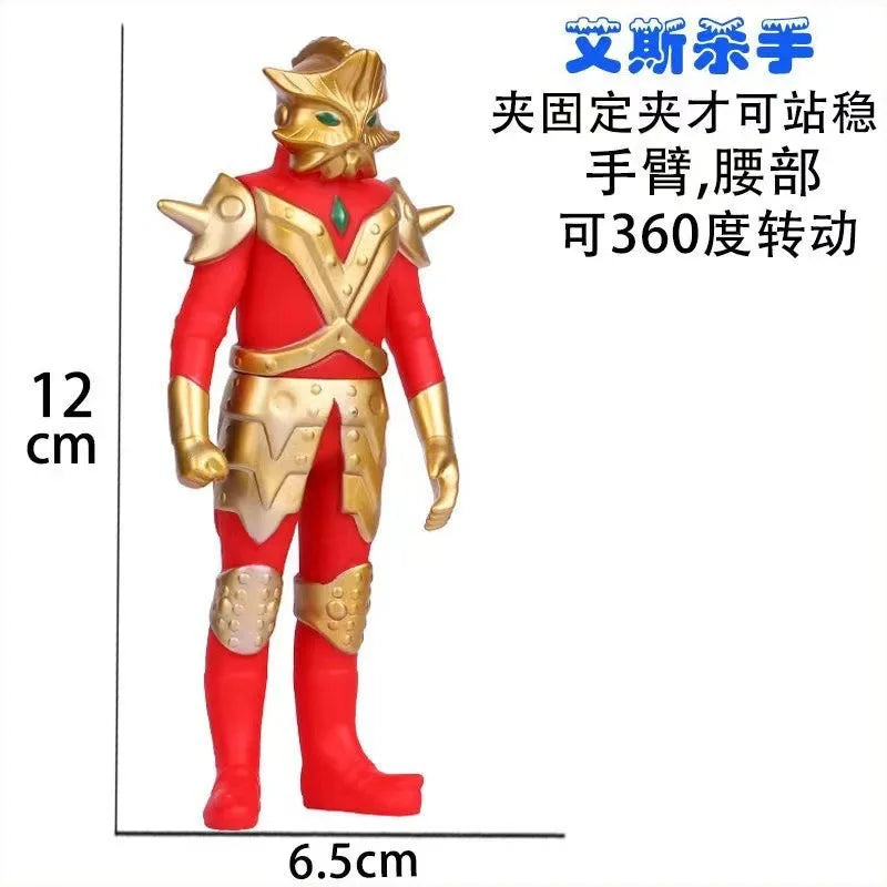 BANDAI Ultraman Soft Rubber Series EX Ultraman G Powered Tregear Tartarus Collectible Model Toys Children Birthday Gift