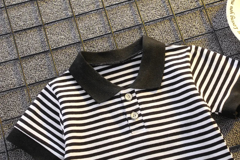 Fashion Boys Clothes Sets Toddler Kids Polo T-shirt + Shorts Children's Clothes - Boys Summer & Party Dresses - Baby's World