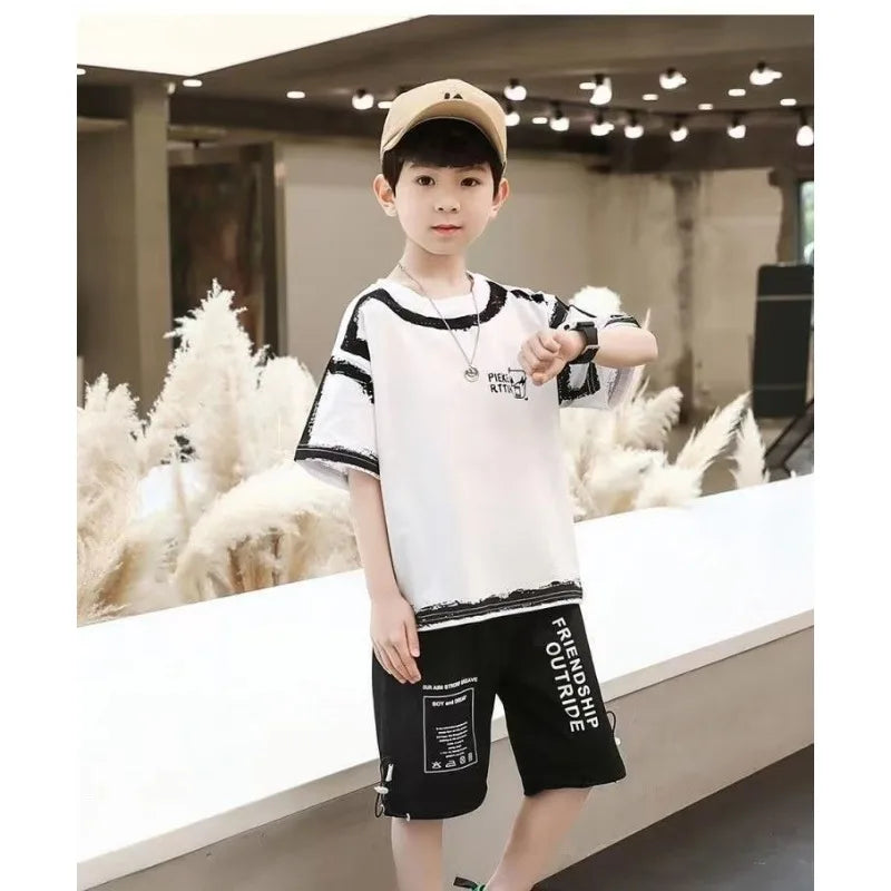 Boys Summer Piece - Boys Summer 2 Piece Clothing Set – T-Shirt & Shorts - Boys Summer & Party Dresses - Baby's World (view 4)