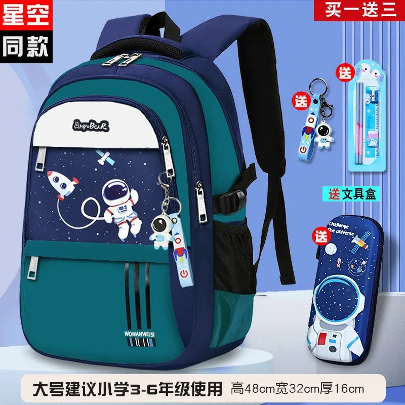 Kids Backpack Children School Bags for Boys Orthopedic School Backpack Waterproof Primary Schoolbag Book Bag