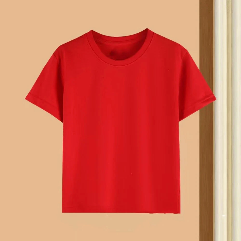 Summer Kids Clothes Streetwear Print Cartoon T Shirt Short Sleeve Baby Tops Tees Korean Boys Girls Clothes Y2k Cotton T
