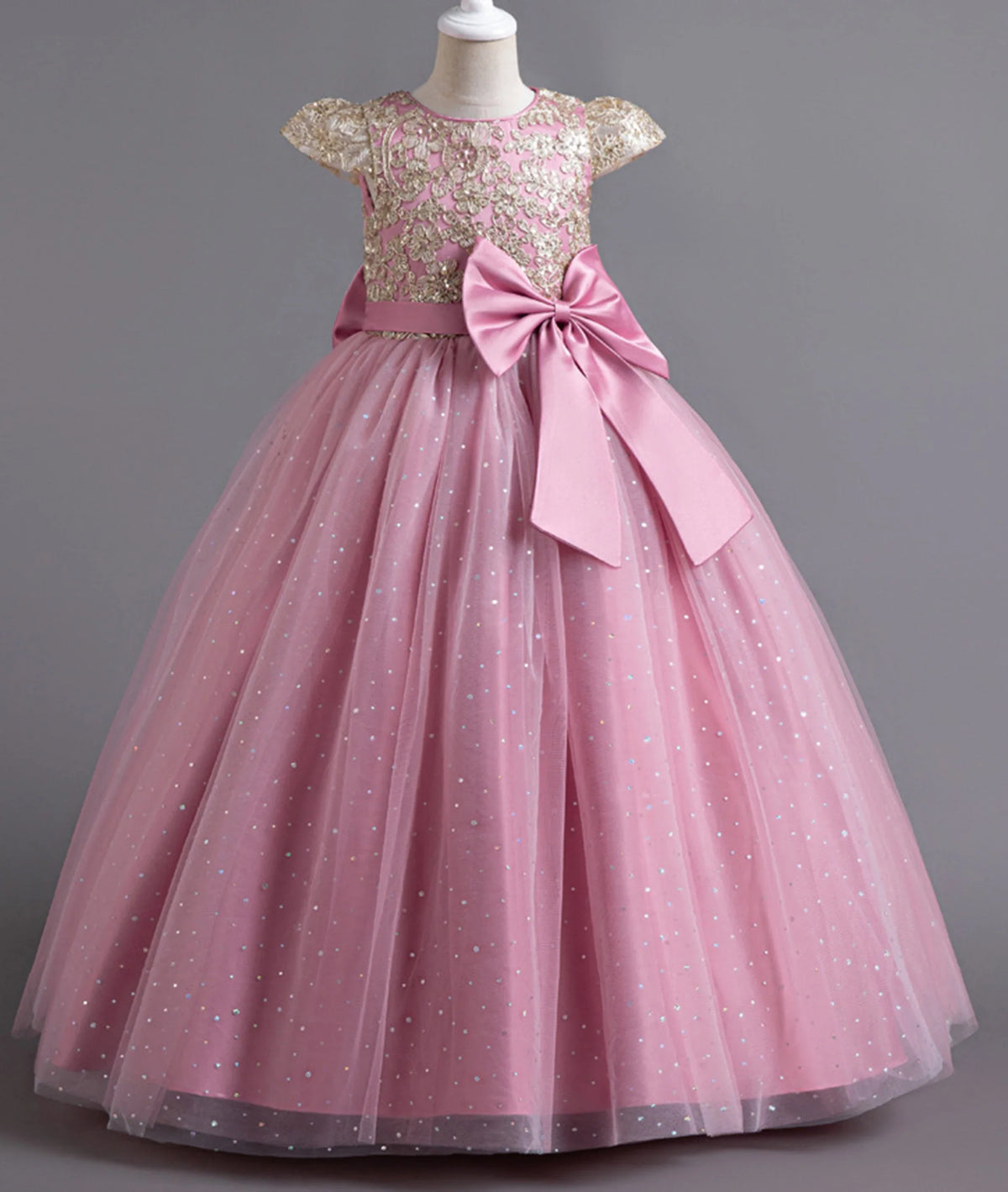Stunning Little/Big Girls Lace Flower Girl Wedding Bridesmaid Birthday Party Holiday Pageant Easter Prom Fancy Dress
