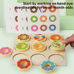 Wooden Doughnut Toy Montessori Kids Early | Baby's World Bangladesh