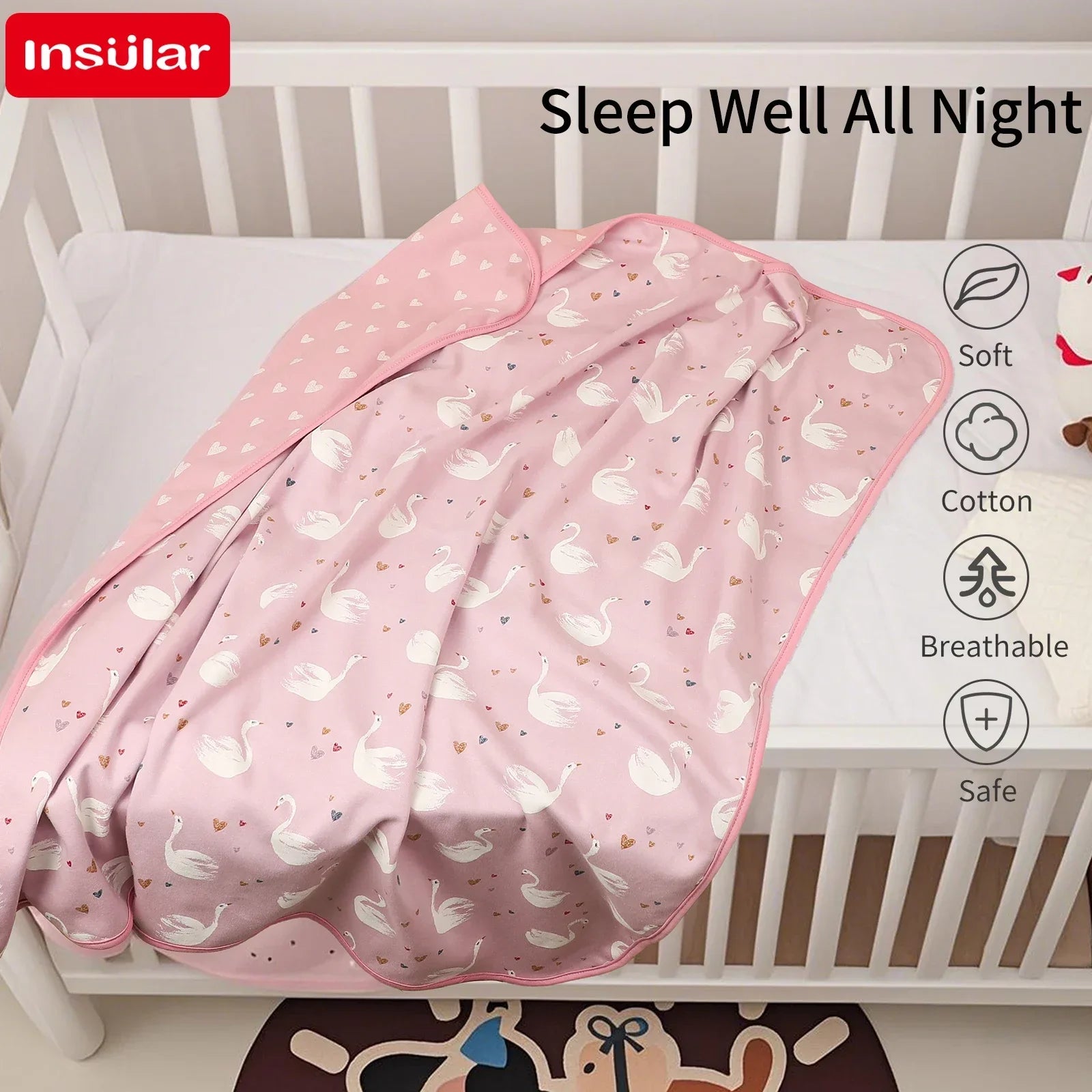 Infant knit Swaddling Quilt 2-layer Baby Blanket Skin-friendly Child Soft Cover 100% Cotton Kids Nap Blanket Breathable 1-3Y