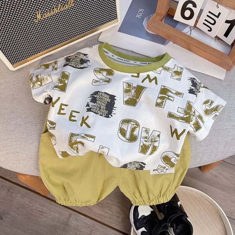 Baby Boys Summer Clothing Set – Cotton Casual Outfit - Boys Summer & Party Dresses - Baby's World (view 43)