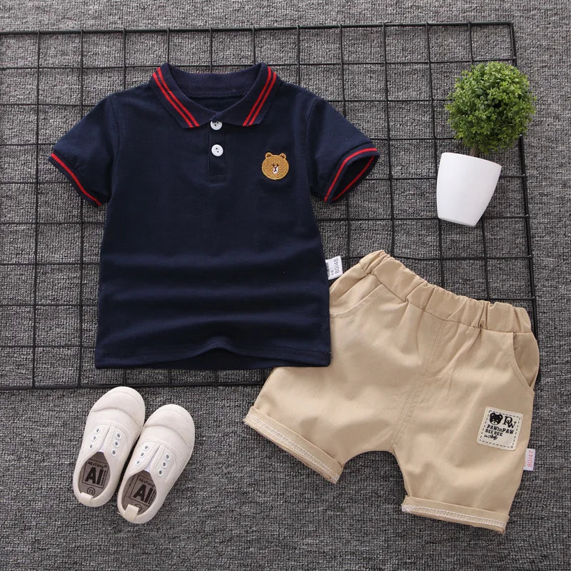 Baby Boys Summer Clothing Set – Cotton Casual Outfit - Boys Summer & Party Dresses - Baby's World (view 68)