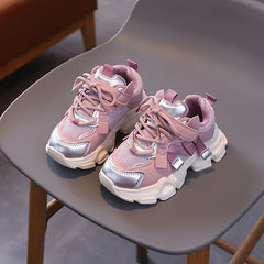 Light Soft Sole Children Shoe Anti Slip Girl Shoe 2025 Spring Autumn New Style Sport Shoes Mesh Top Boy Shoes Versatile Kid Shoe