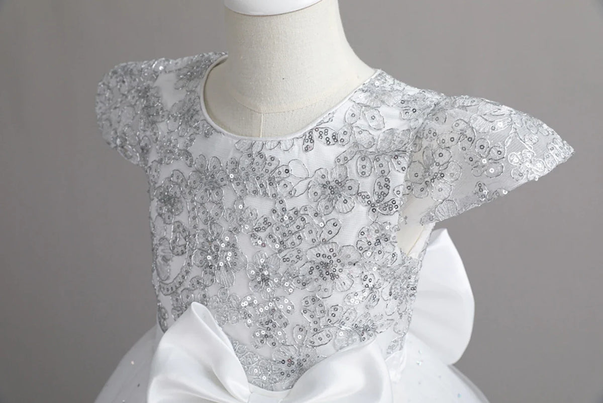 Stunning Little/Big Girls Lace Flower Girl Wedding Bridesmaid Birthday Party Holiday Pageant Easter Prom Fancy Dress