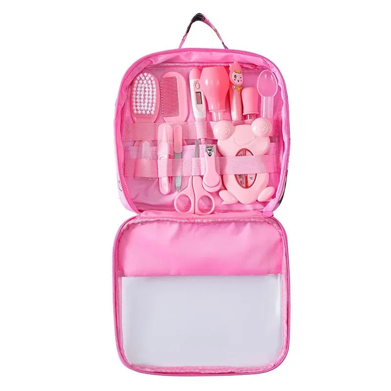 13 Pcs Portable Baby Healthcare Kit Professional Nursing Tools Newborn Daily Care Set Including Nail Clipper Manicure Supplies