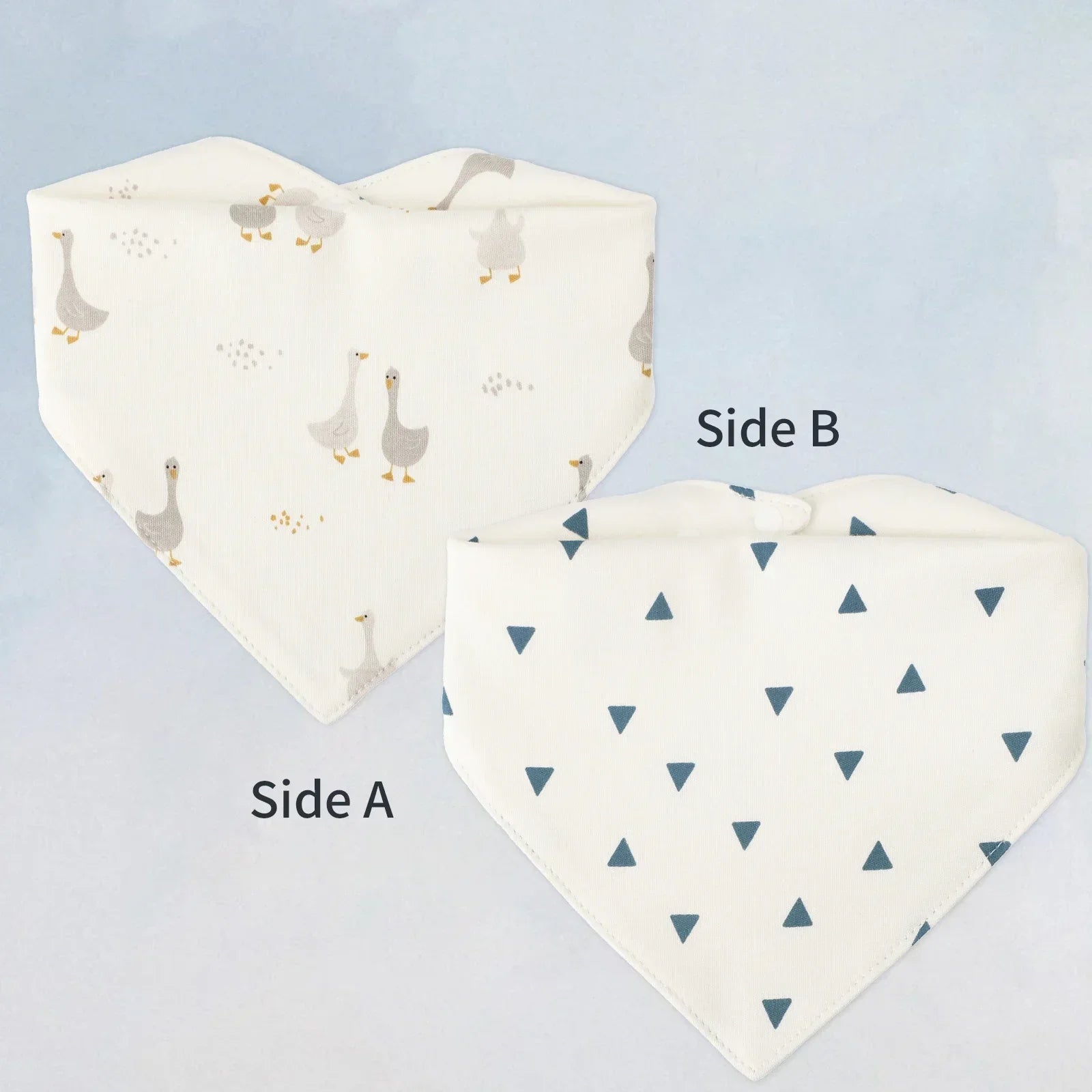 Baby Bib bib Bibs Skin-friendly Infant Soft Saliva Towel Triangular Type Kids Handkerchief 100% Cotton Double-sided Printed 3-8Y