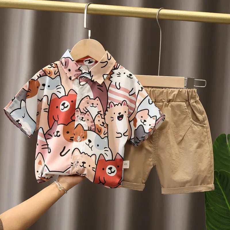 Baby Boys Summer Clothing Set – Cotton Casual Outfit - Boys Summer & Party Dresses - Baby's World (view 48)