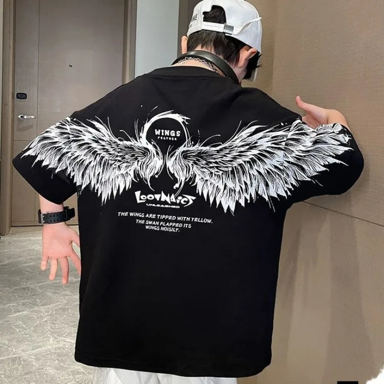 Summer Kids Wing T-Shirt Cotton Loose Stylish Boy's Shirt Big Kids Summerwear - Boys Summer & Party Dresses - Baby's World
