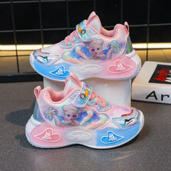 Girls' shoes 2023 autumn and winter new versatile waterproof leather cotton shoes for baby girls and princess shoes for middle