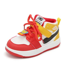 Fashion Children Sneakers Outdoor Non-Slip Boy Girl Casual Board Footwear Colorful High-top Kid Running Sports Leisure Shoes